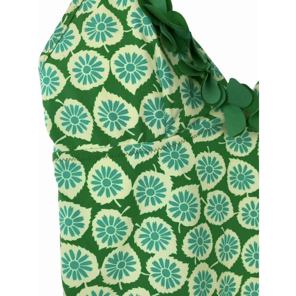 Boden Women's Swimsuit Top Tankini Green Blue 6 - Picture 5 of 6